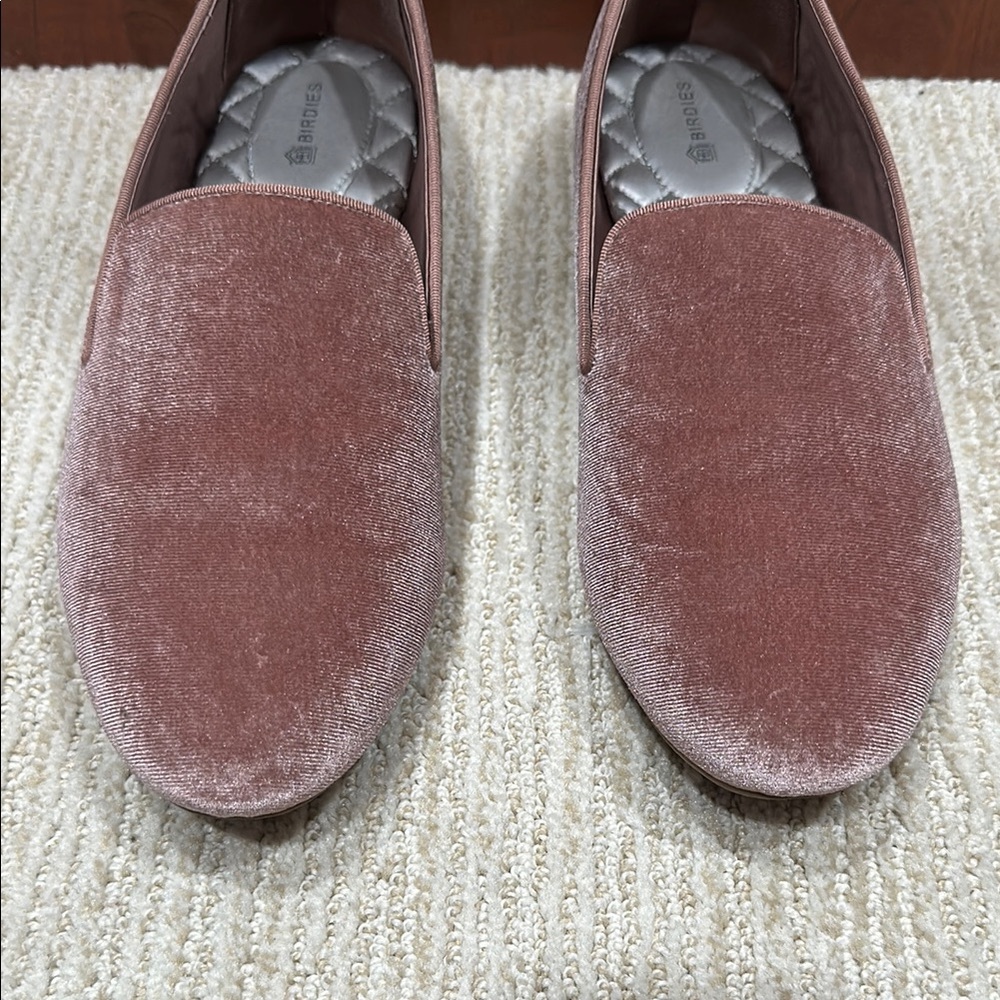 Birdies Velvet Loafers in dusty rose/pink - Picture 3 of 7